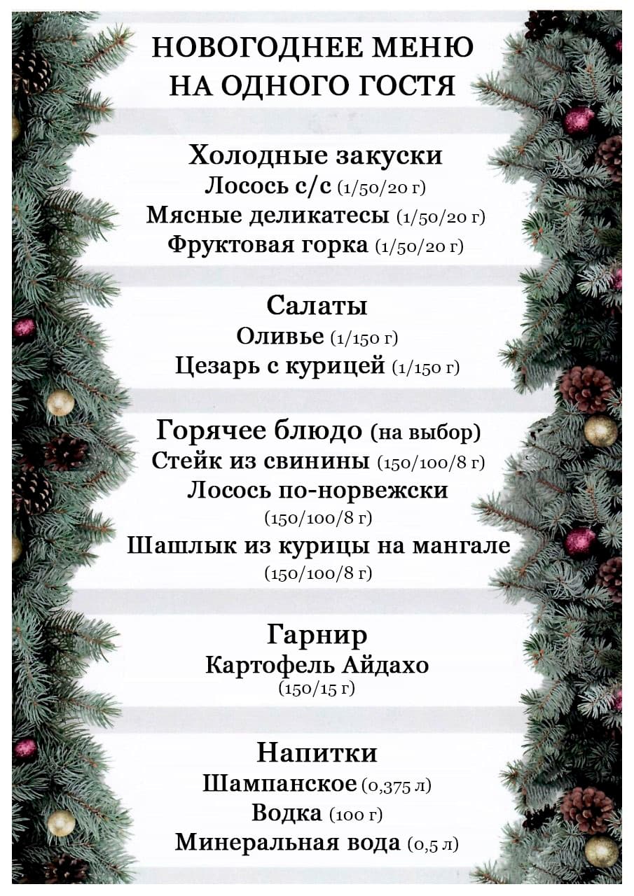 Новогоднее меню